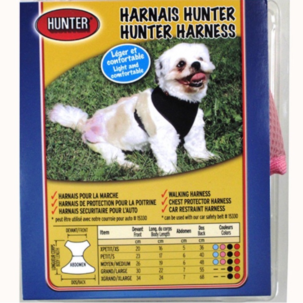 Hunter 3 in 1 Blush Pink Dog Harness Medium Size - Picture 2 of 13